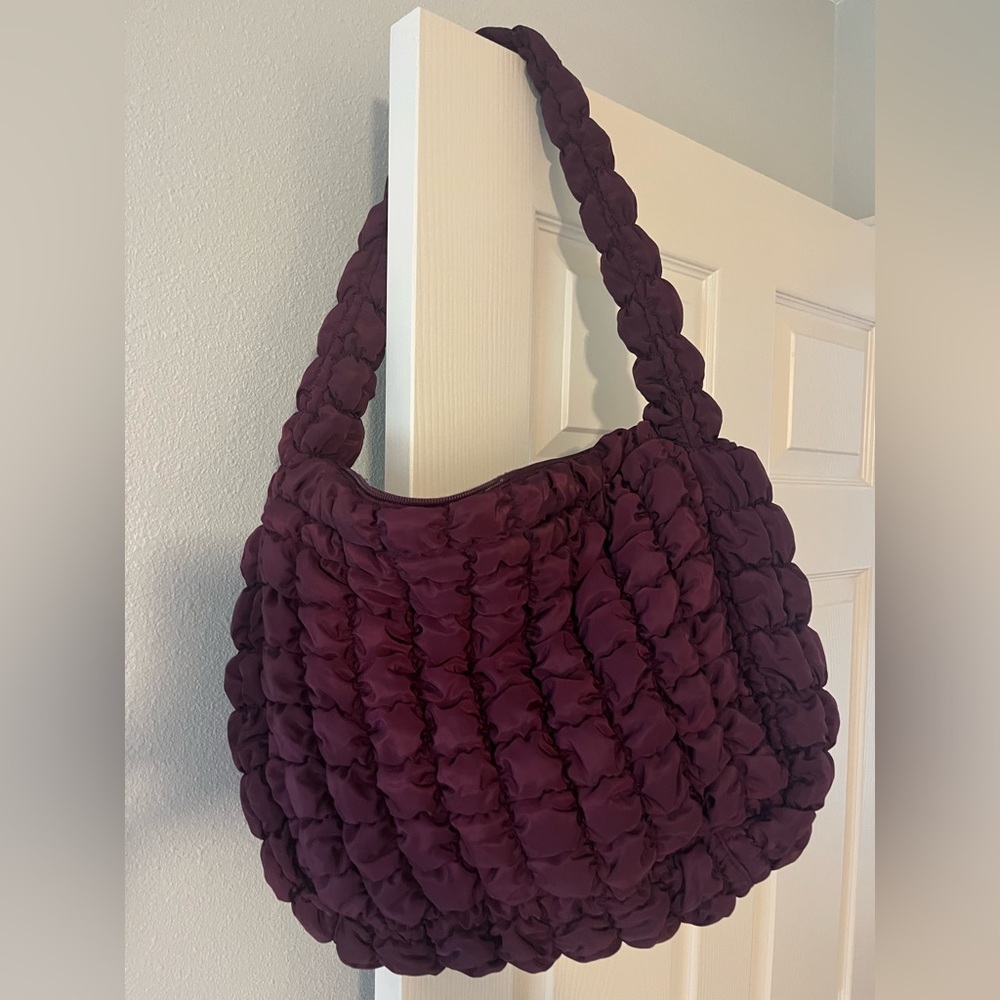 Trendy Quilted Shoulder Bag